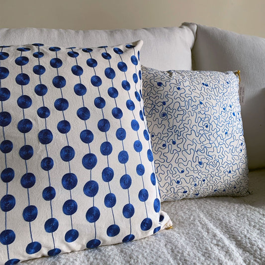 handmade embroidered pillow