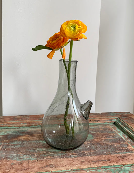 Hand blown Lebanese jug grey