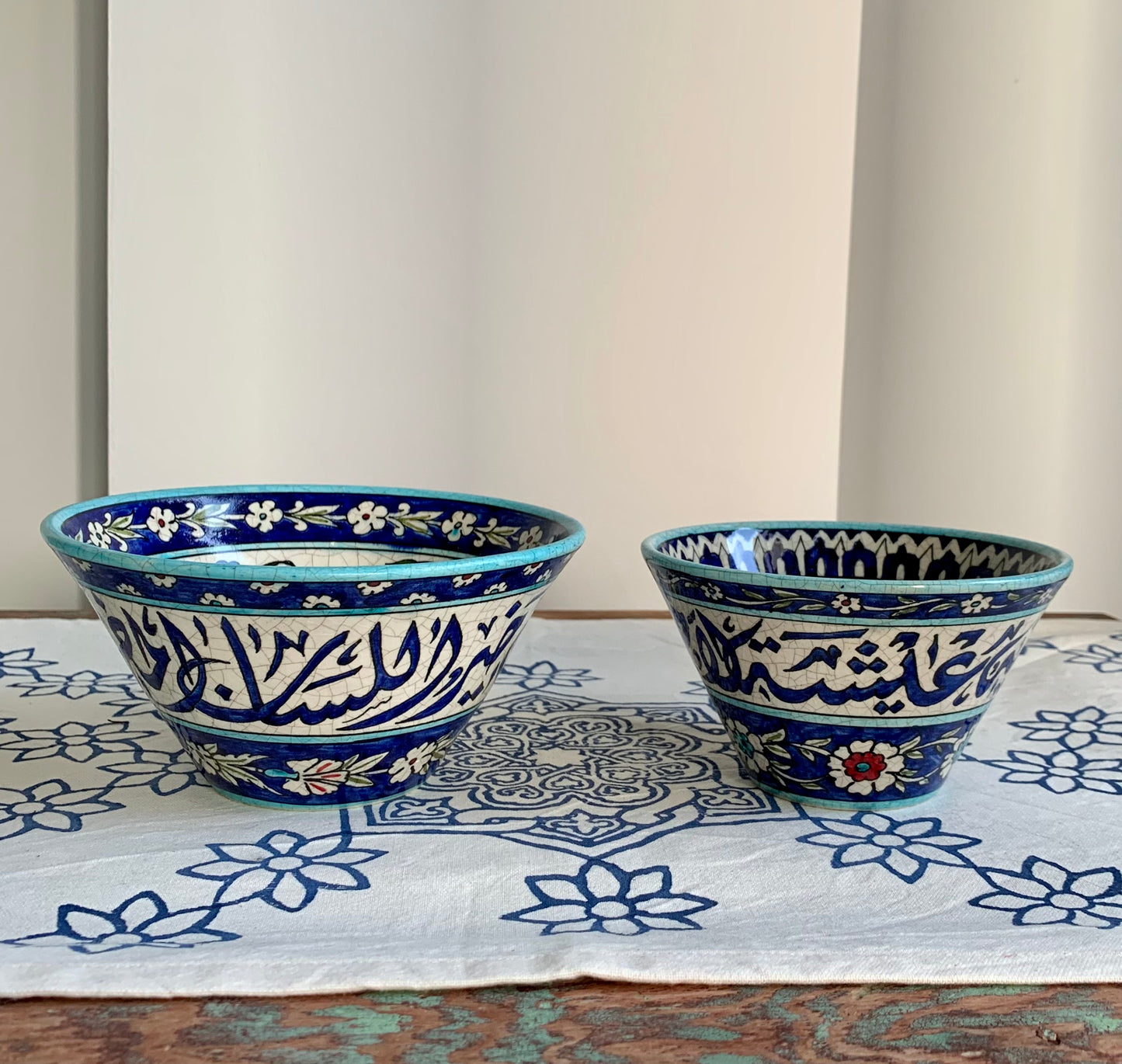 Hand-Painted Glazed Ceramic Bowl