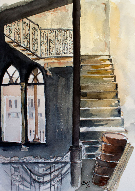 original watercolor mandaloun in Beirut