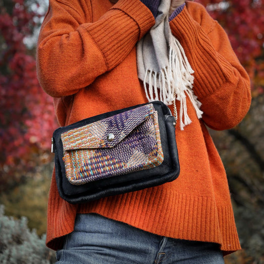 Unique ethical leather handbag